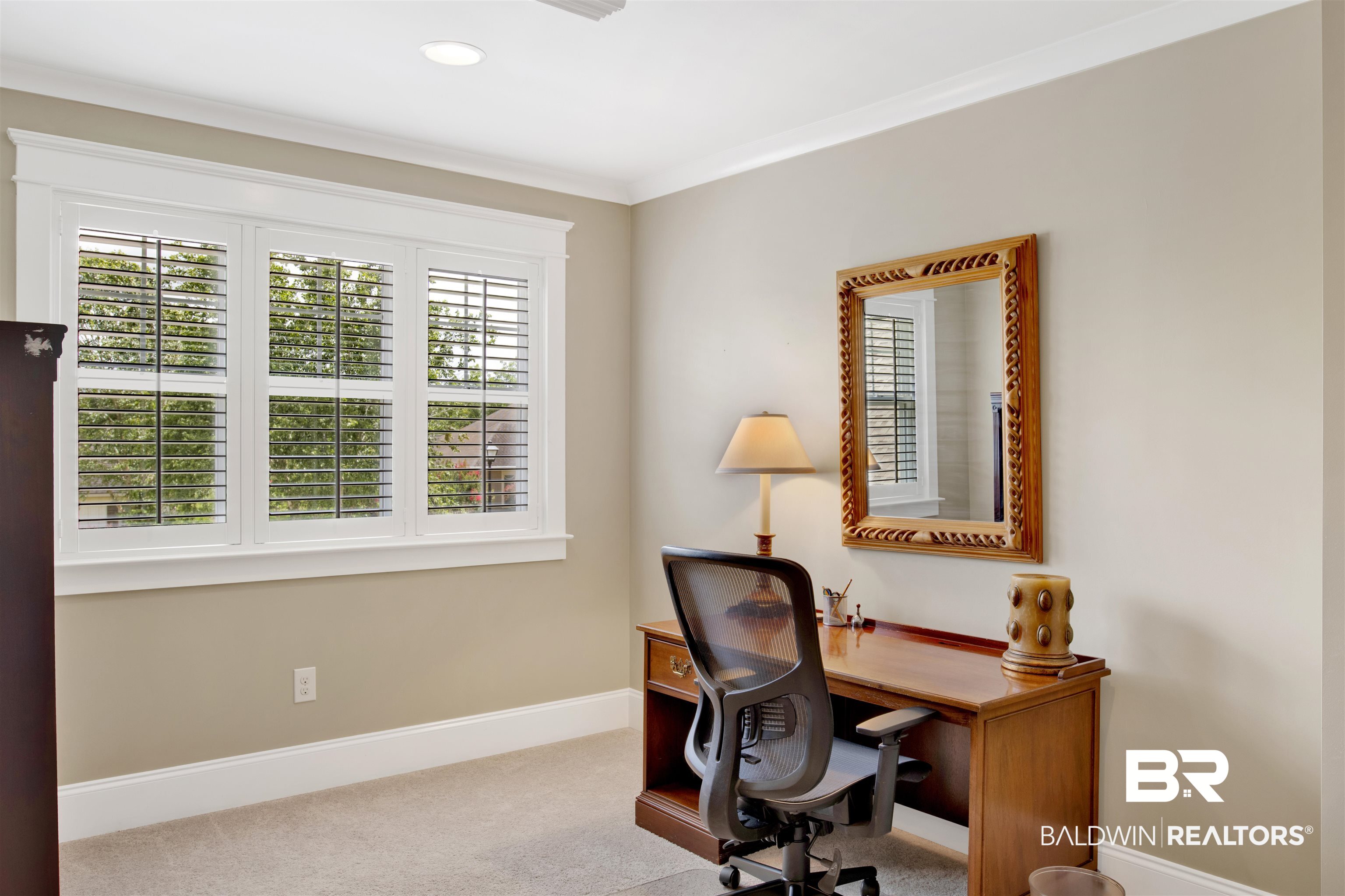 131 Sedgefield Avenue Fairhope, AL 36532 - Photo 35 of 50 Carpeted office area with ornamental molding