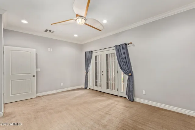 a view of an empty room