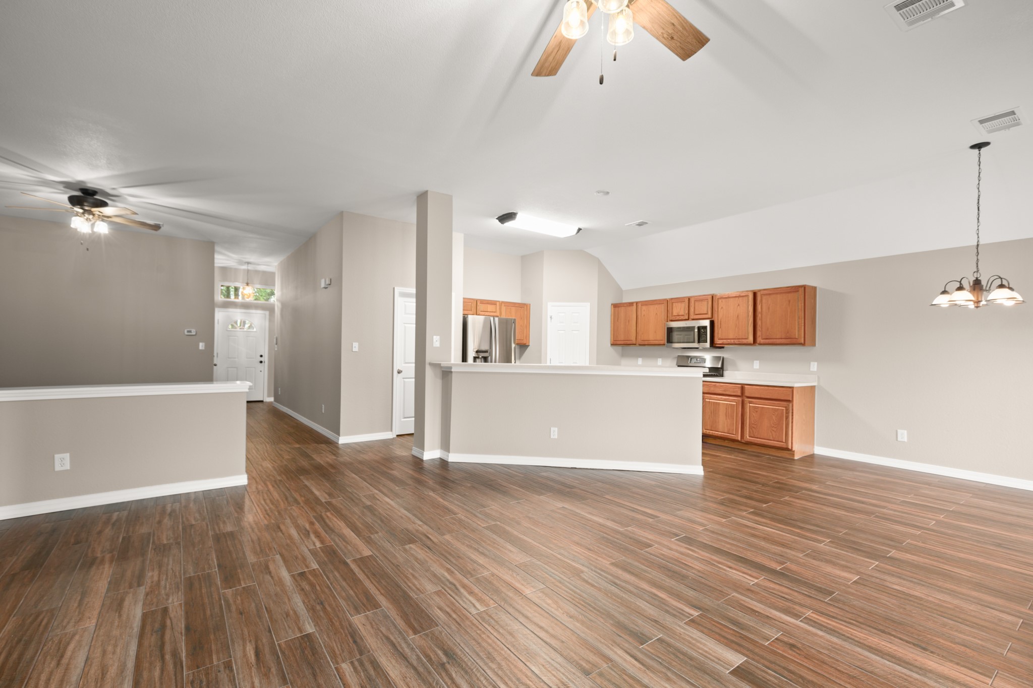 3420 Ribbon Reef Lane Austin, TX 78728 - Photo 3 of 25 Open concept family room, kitchen, breakfast area and secondary dining