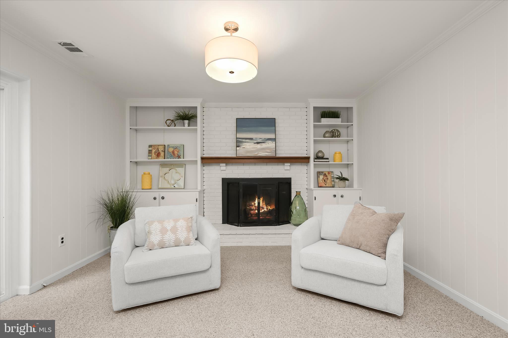 111 Stauffer Road Severna Park, MD 21146 - Photo 34 of 57 Pellet Stove (not real fire in photo)