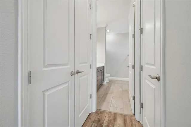 a view of washer and dryer in a utility room