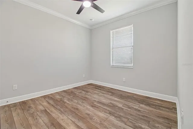 a bathroom with a sink vanity and a mirror