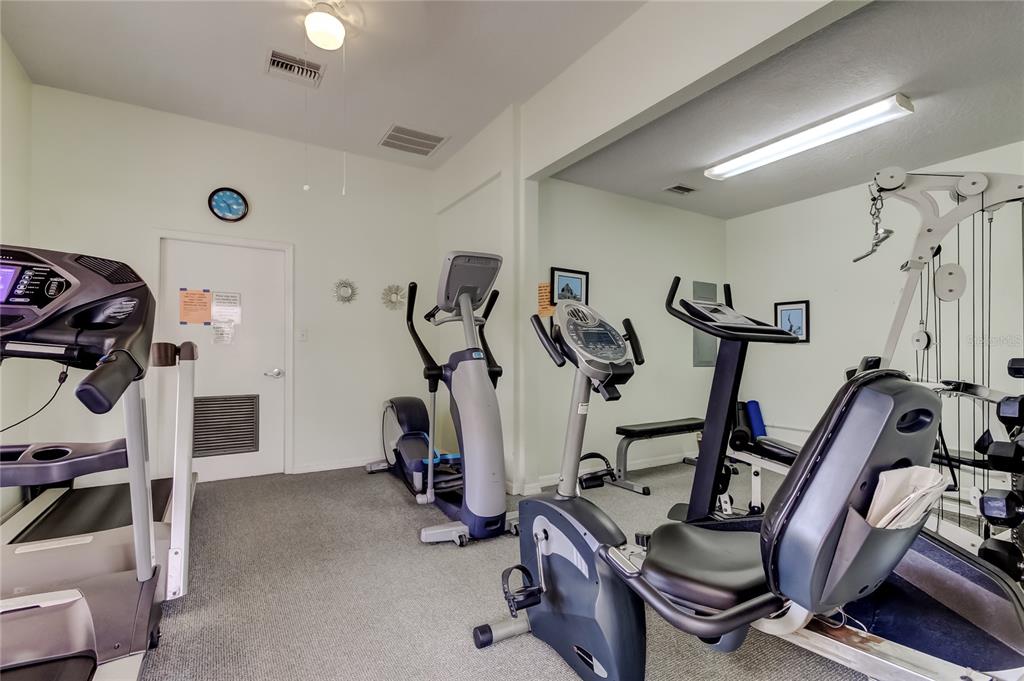6205 Shoreline Drive, Unit 1304 Seminole, FL 33708 - Photo 55 of 57 a view of a room with gym equipment