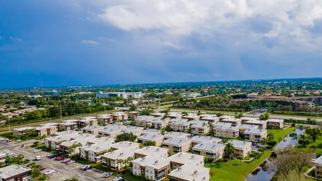an aerial view of a city with lots of residential buildings