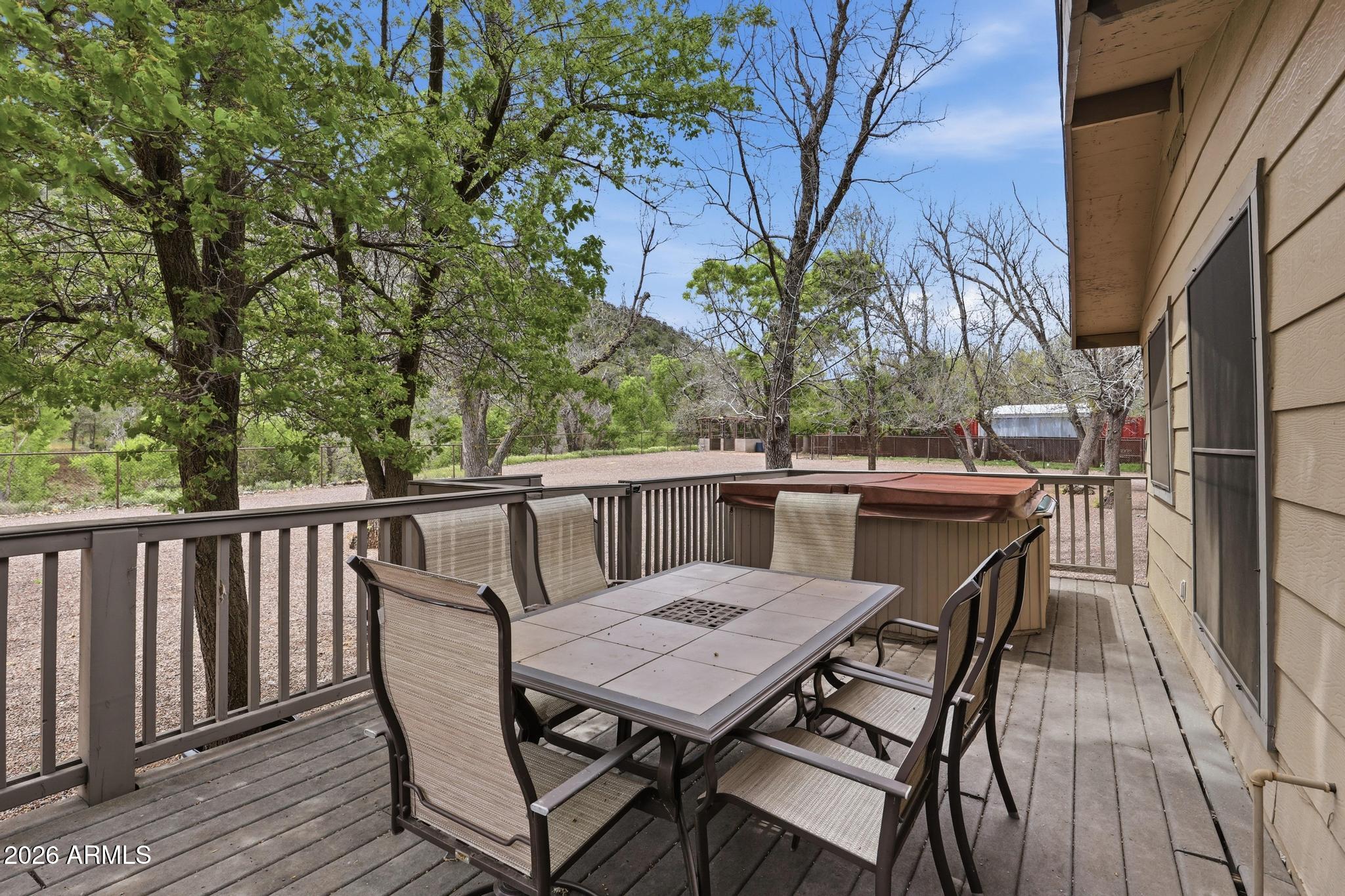 7736 West Gibson Ranch Road Payson, AZ 85541 - Photo 36 of 51 a view of a patio on the roof deck