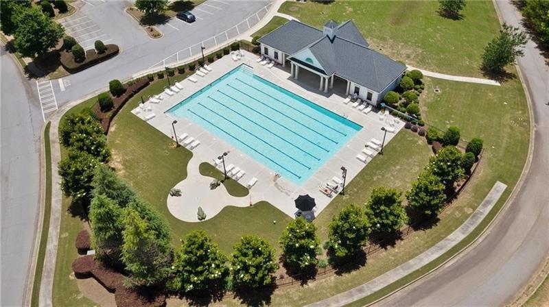 98 Heritage Pointe Drive Villa Rica, GA 30180 - Photo 46 of 48 an aerial view of a house