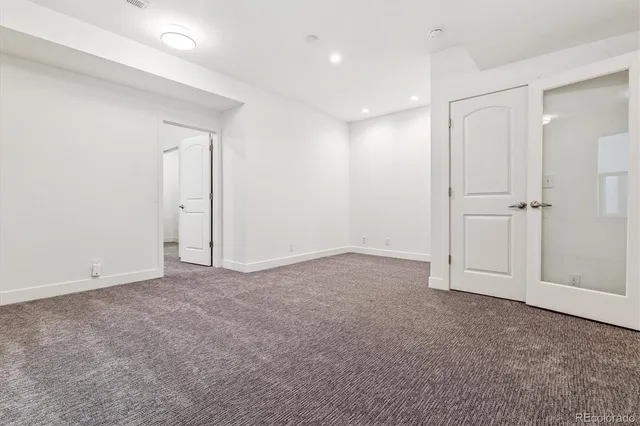 a view of an empty room