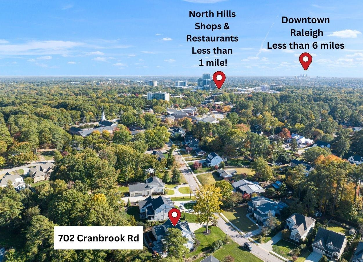 702 Cranbrook Road Raleigh, NC 27609 - Photo 3 of 57 Location