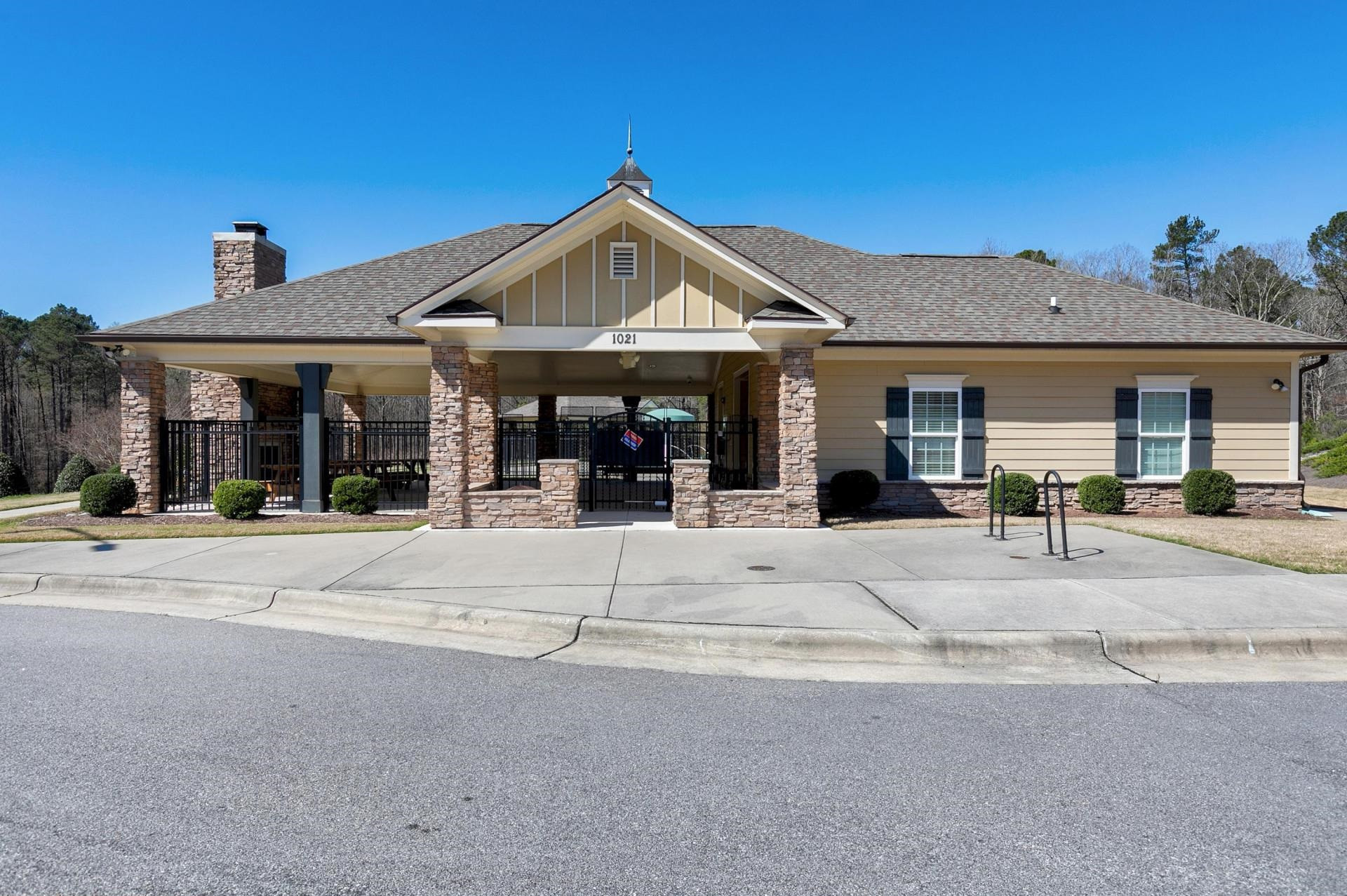 1016 Capstone Drive Durham, NC 27713 - Photo 45 of 50 a view of a house with a outdoor space