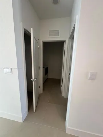 a view of a garden with trees