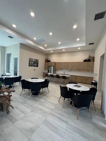 a view of outdoor space with seating