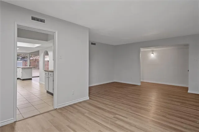 wooden floor in an empty room