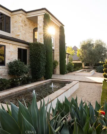 a view of a backyard with plants