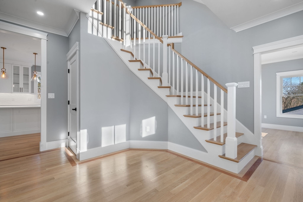 1 A Highland Way Burlington, MA 01803 - Photo 11 of 42 a view of entryway and hall with wooden floor