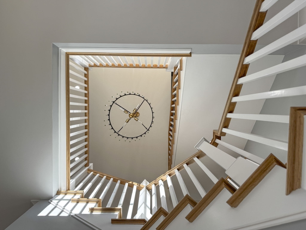 1 A Highland Way Burlington, MA 01803 - Photo 13 of 42 a view of staircase with wooden floor