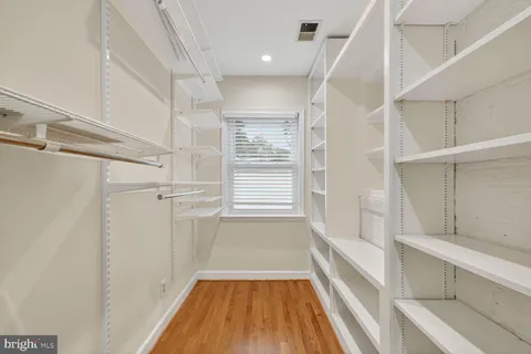 a view of a walk in closet