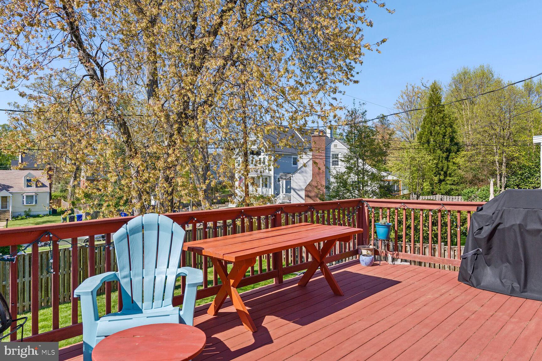 5021 25th Road North Arlington, VA 22207 - Photo 28 of 35 a view of balcony with wooden floor and outdoor seating