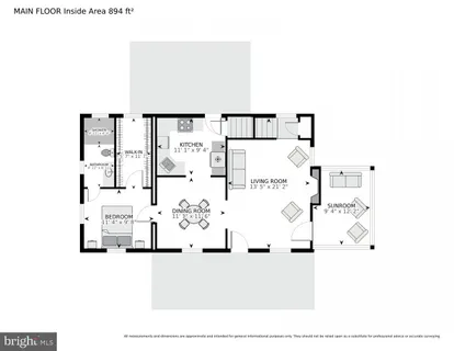 a picture of a living room with furniture