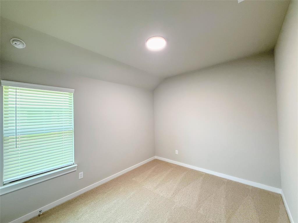 1909 Sandpiper Way Princeton, TX 75407 - Photo 17 of 35 Empty room featuring lofted ceiling and carpet floors