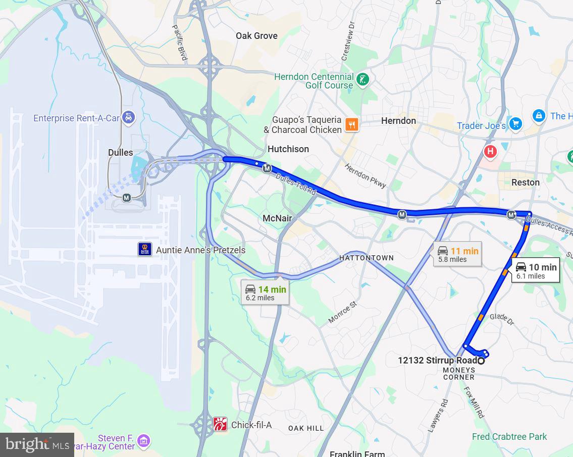 12132 Stirrup Road Reston, VA 20191 - Photo 61 of 67 To Dulles Airport