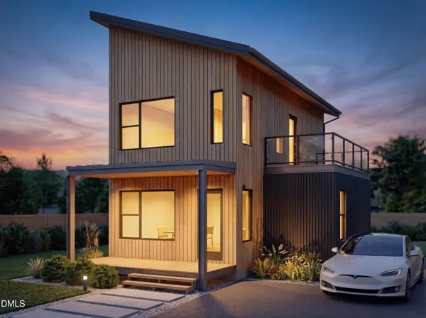 a front view of a house