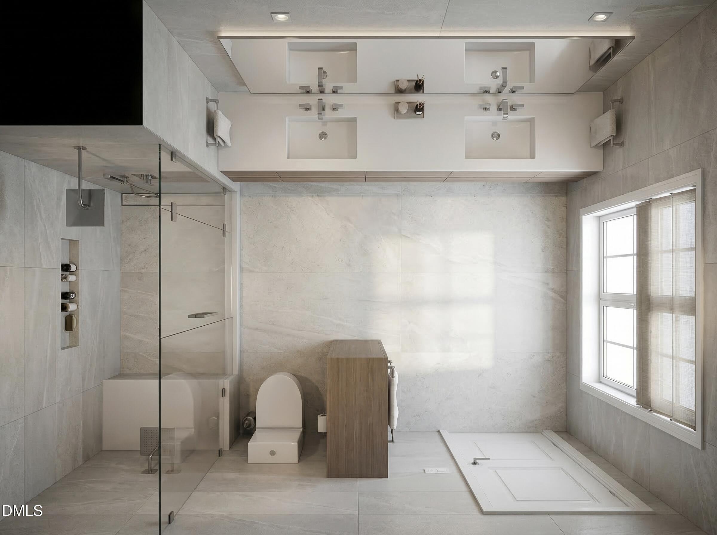 1222 Merrick Street Durham, NC 27707 - Photo 6 of 13 a bathroom with a bathtub and window