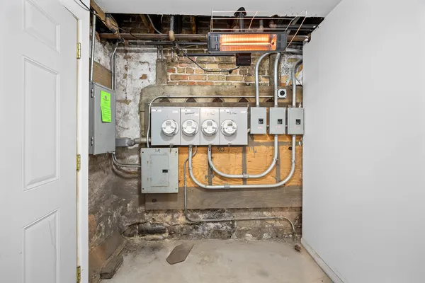 a view of storage and utility room