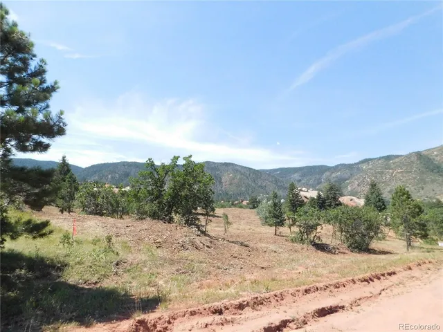 a view of a yard with a snow