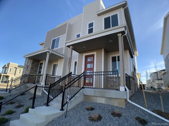 a view of a house with a large window