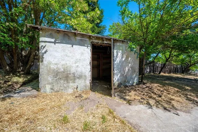 a backyard of a house