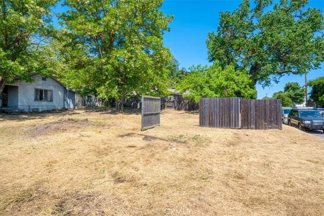 a backyard of a house