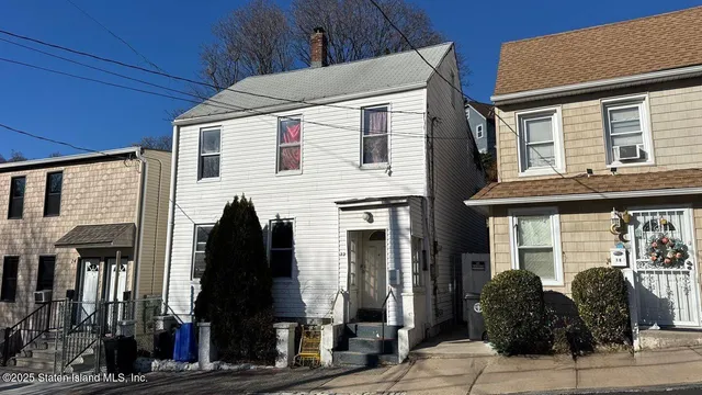 a front view of a house