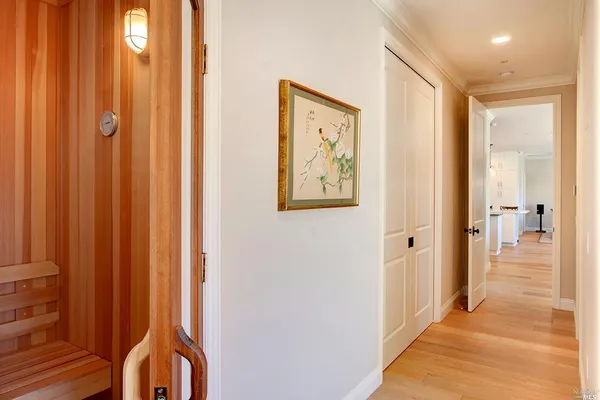 a view of a hallway with interior of the house
