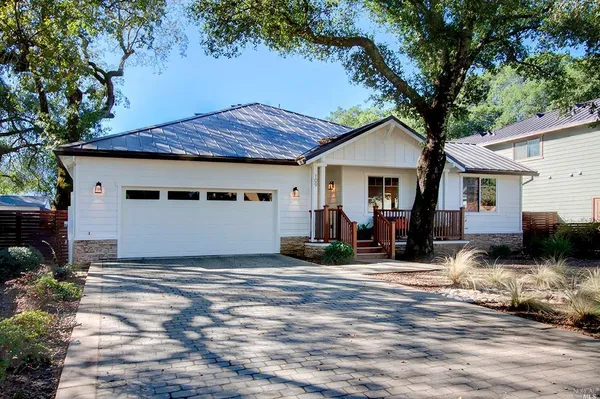 a view of a house with a patio