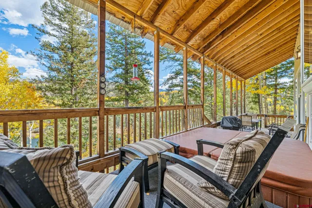 a outdoor space with chairs and furniture