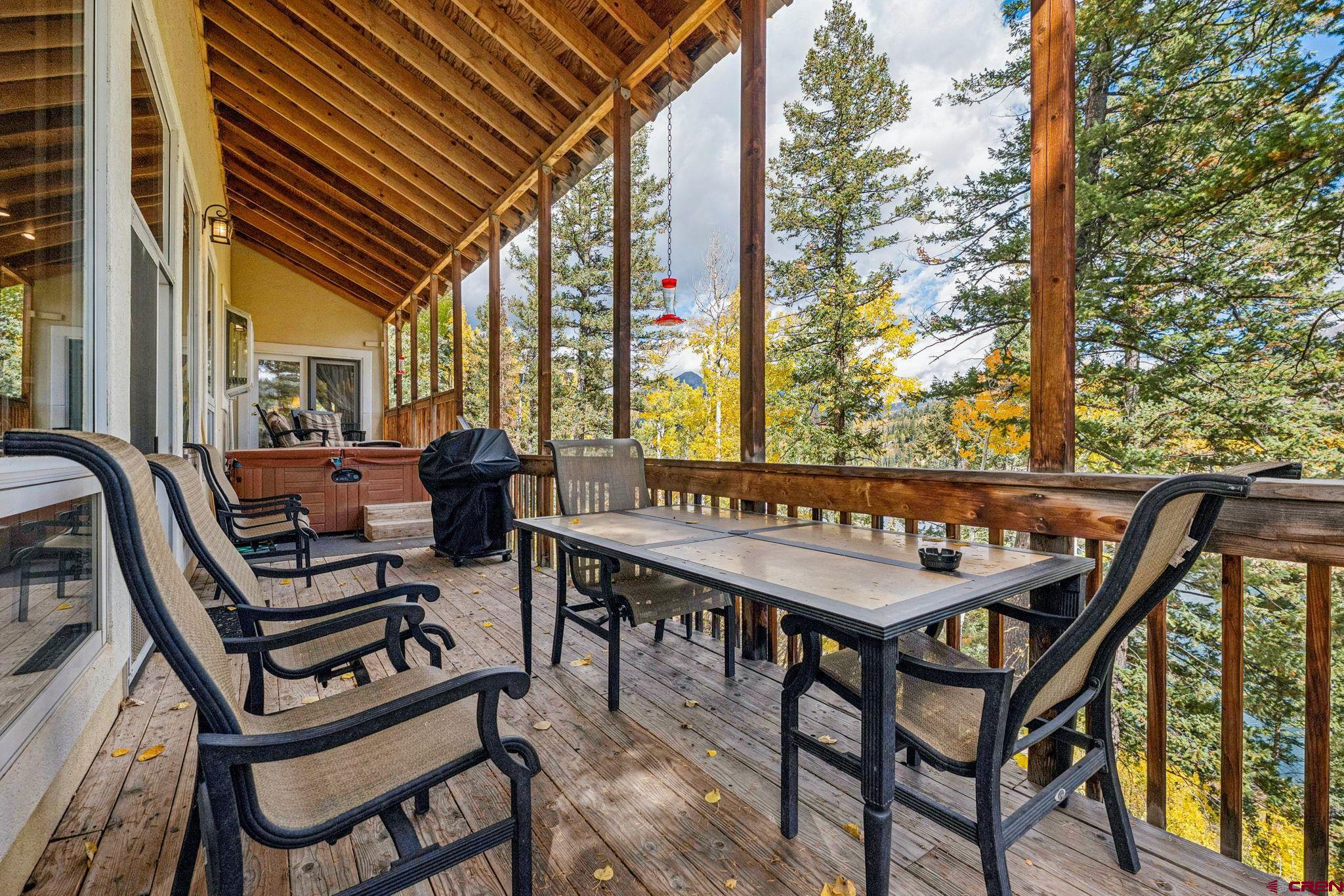 333 Beaver Circle Durango, CO 81301 - Photo 28 of 45 a view of a chairs and table in the balcony