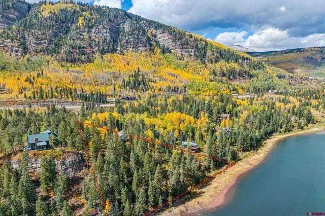 a view of lake from a balcony