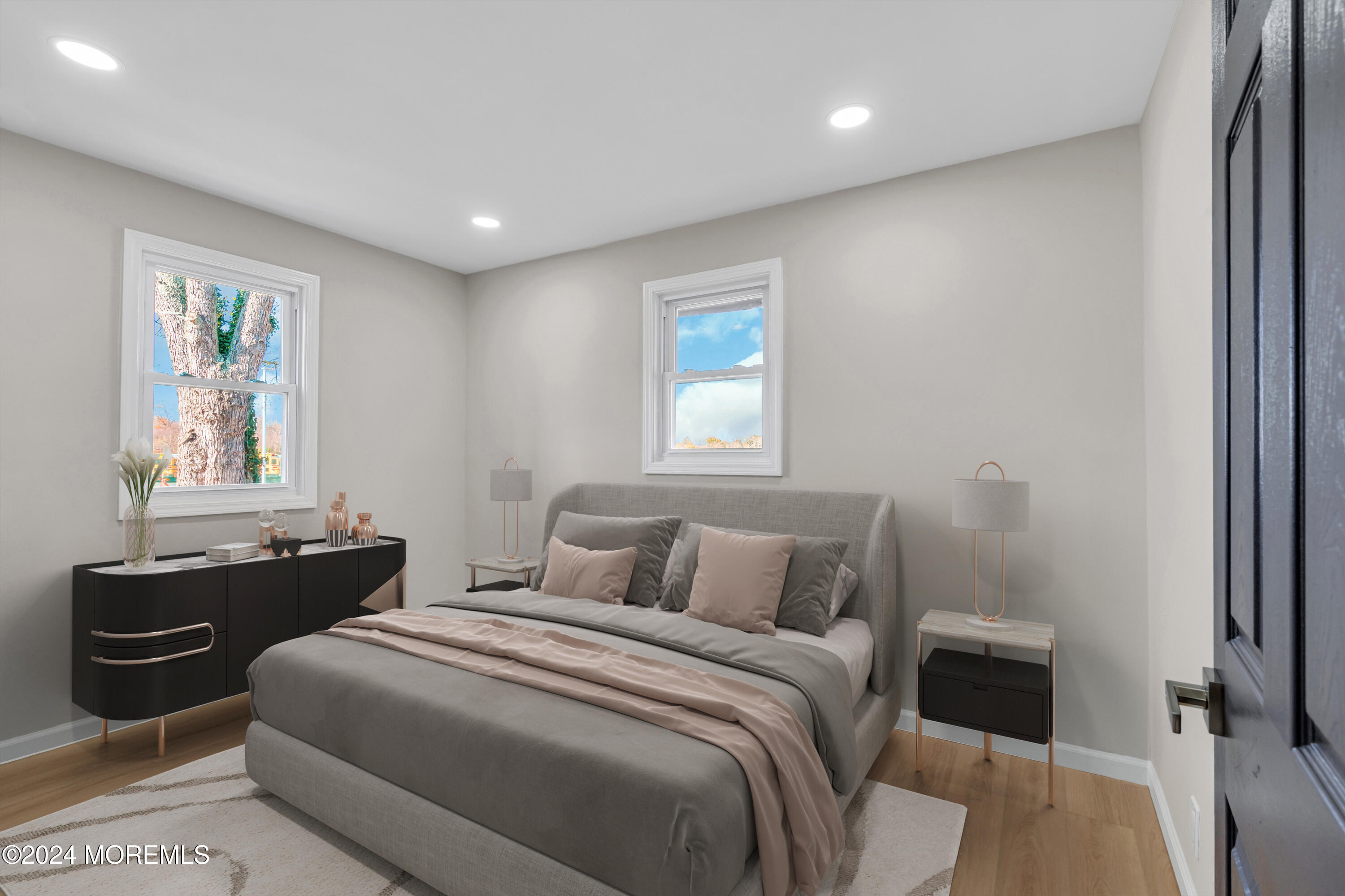 2053 Bustleton Road Burlington, NJ 08016 - Photo 28 of 55 a bedroom with a bed and wooden floor