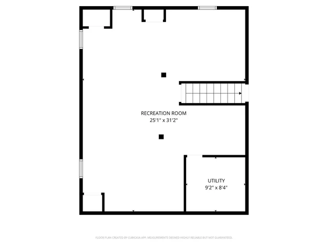 a picture of a bench in a white building