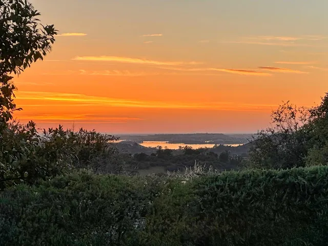 a view of city and mountain