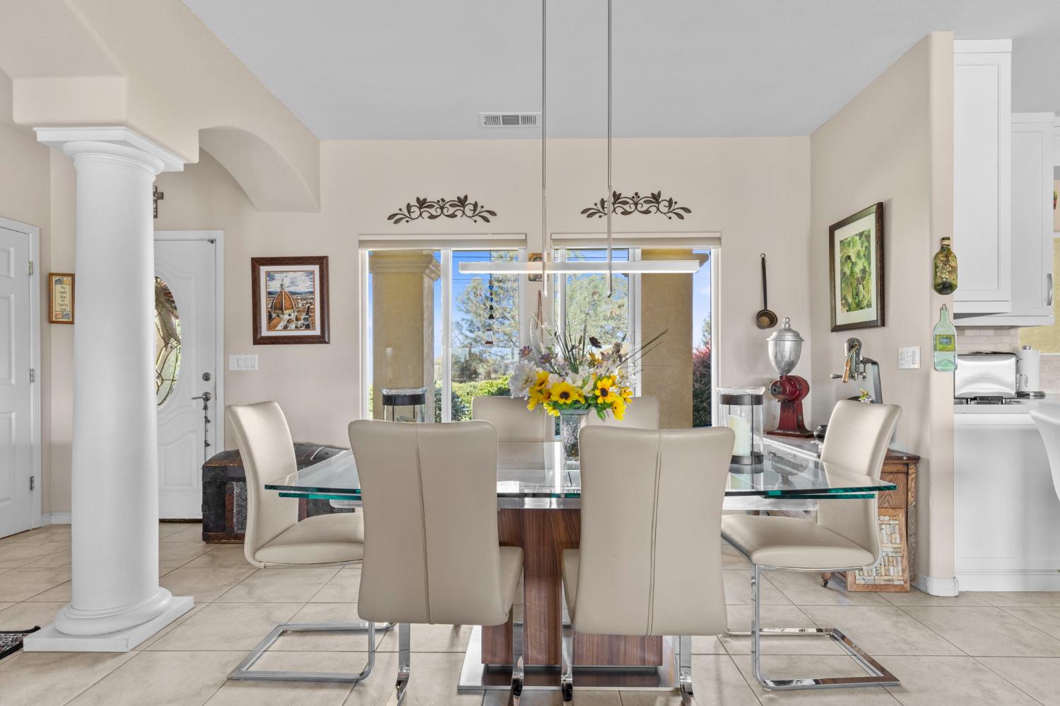 3235 Hagen Road Valley Springs, CA 95252 - Photo 9 of 40 a living room with furniture and a chandelier