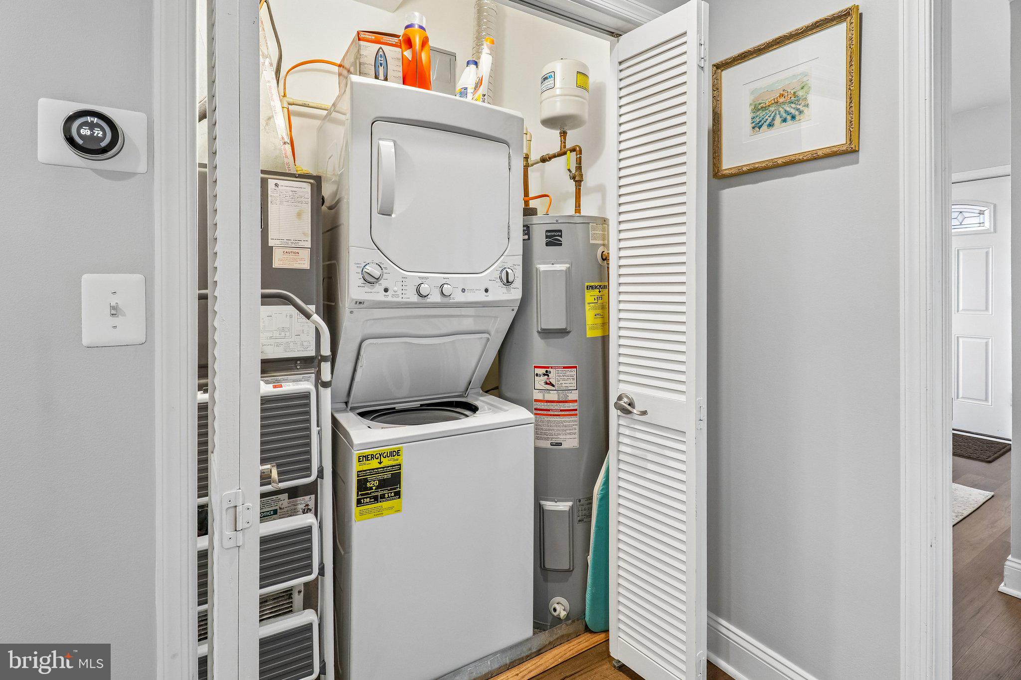 233 S Street Northeast, Unit 5 Washington, DC 20002 - Photo 25 of 41 Efficient laundry nook in cozy home.