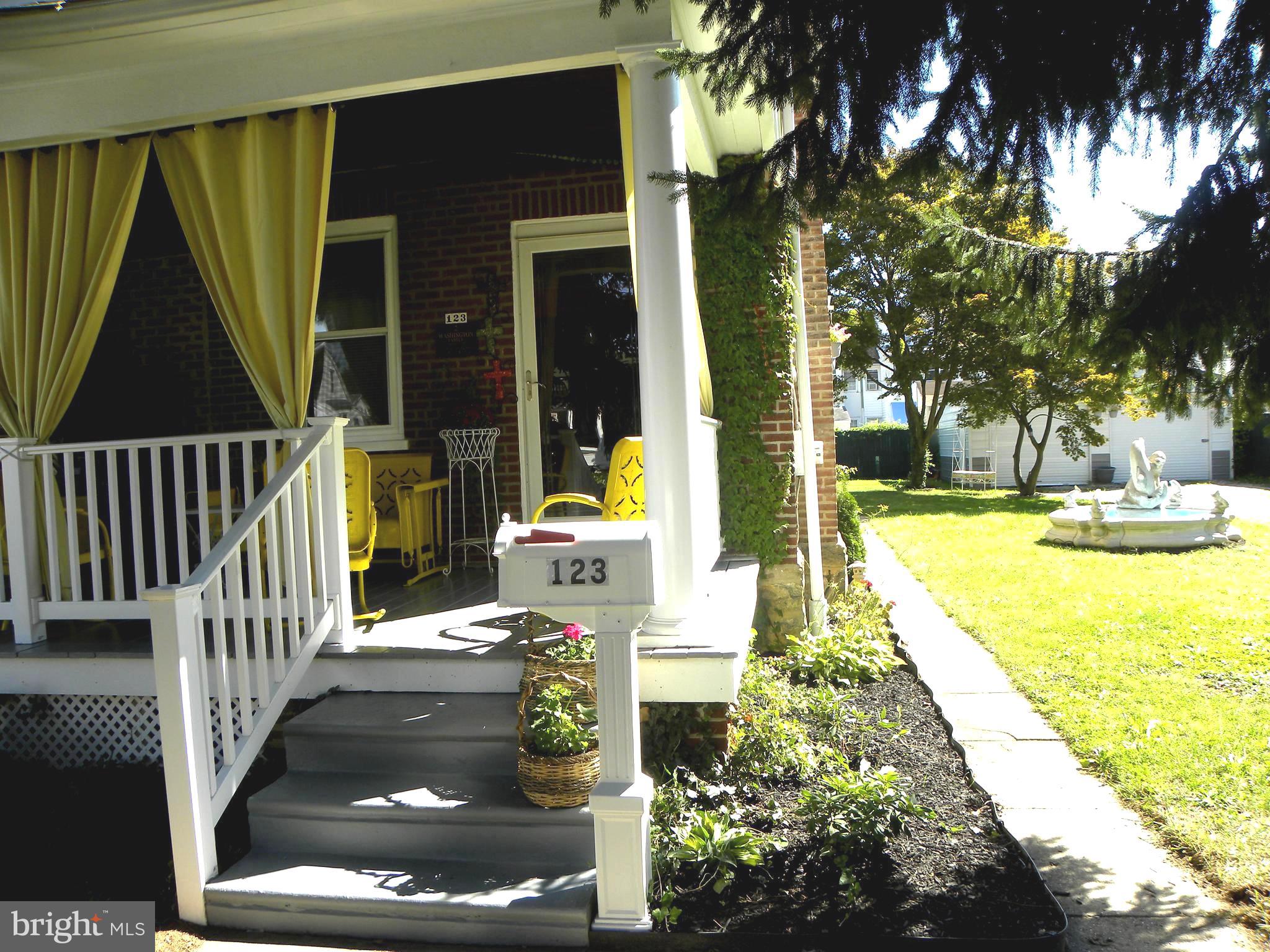 123 East Avon Road Brookhaven, PA 19015 - Photo 3 of 51 Freshly painted, cool and cozy front porch!