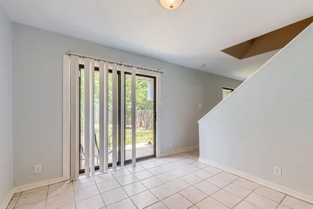 a view of an empty room