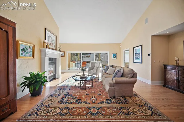 a living room with furniture or couch and a potted plant