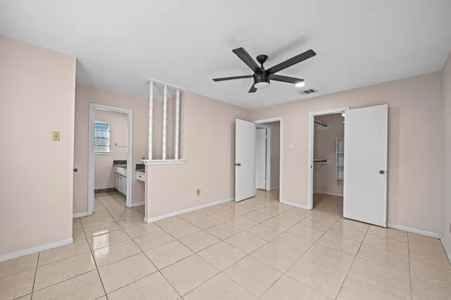 a view of an empty room