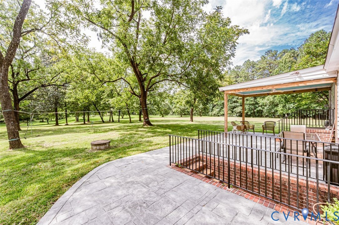 7300 Old Roxbury Road Quinton, VA 23141 - Photo 82 of 89 Expansive outdoor living area featuring a covered