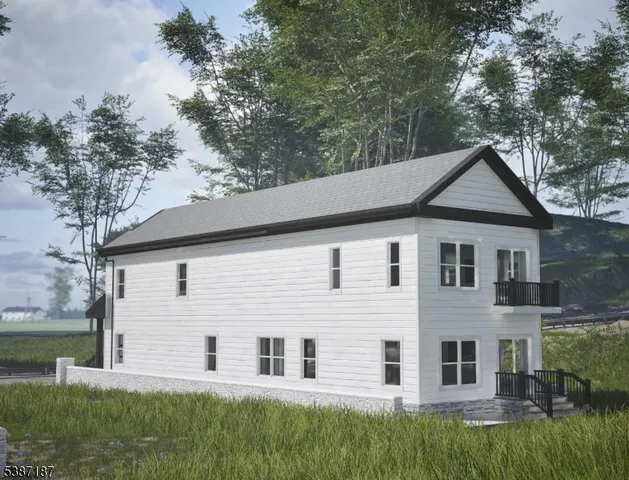 a house view with a garden space