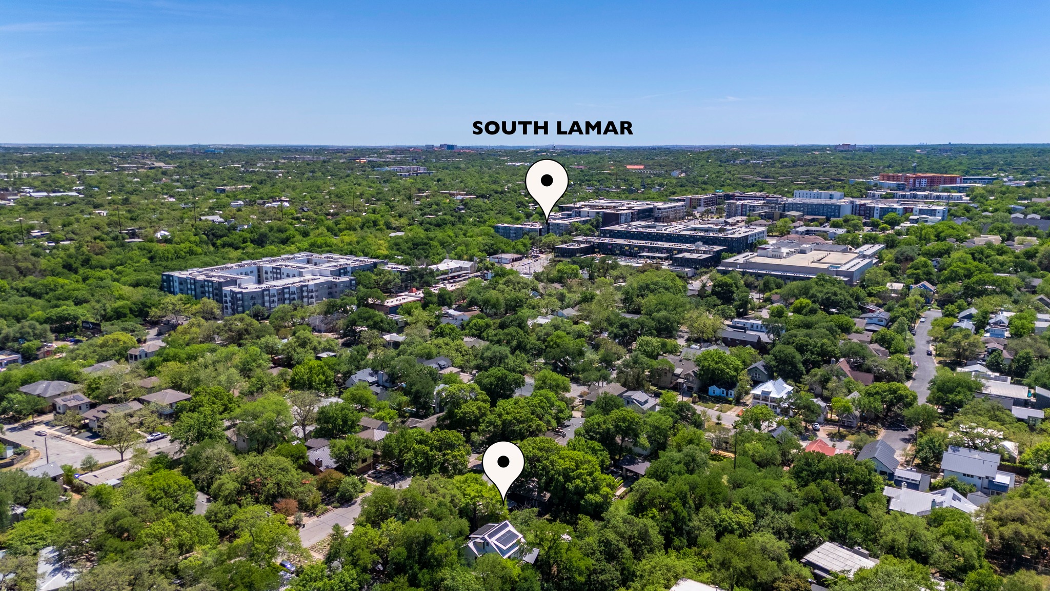700 Jessie Street Austin, TX 78704 - Photo 38 of 40 Bird's eye view of South Lamar