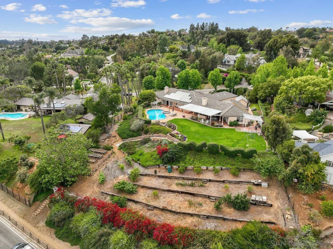 1532 Rancho Encinitas Drive Encinitas, CA 92024 - Photo 22 of 74 an aerial view of a house with a yard